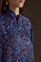 Patterned Viscon Blouse - 5