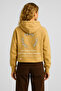 Women's Thinky Printed Sweatshirt 100% Cotton - Yellow - 4