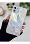 iPhone 11 Compatible Shine Platinum Butterfly Color Gradient Shiny Silicone Protective Case