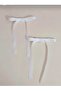 2-Piece Ribbon Satin Bow Buckle - 2