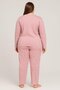 Women's 0387 Large Size Report Thick Winter Pajama Set - 2