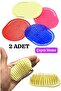 2 Pieces of Hair Washing and Scratching Comb, Plastic Ball Comb, Palm Opening Comb