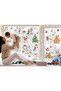 Geese and Cute Animals Double-Sided Printed New Year Themed Glass Wall Door Sticker Set - 5
