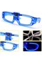 LED Party Glasses, Neon Pattern, Plastic, 3 Lighting Modes, Size - 8