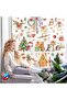 Geese and Cute Animals Double-Sided Printed New Year Themed Glass Wall Door Sticker Set - 2