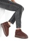 1. Grade Quality Brown Suede Thick Sole Wool Lined Women's Boots Fon44 - 4