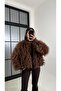 Long-Haired Fur Coat with Fringe - 4