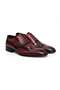 Bordo Color Lace-Up Genuine Leather Men's Shoes
