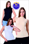 Women's Fishneck Zero Sleeve Lycra Body 3-Piece Economic Package