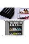 9 Tiers Shoe Rack Storage Box for 27 Pairs - Foldable with Dust-Proof Cover (Gray) - 6