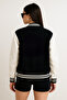 Oversized H Embroidered Winter Thick Coat - 2