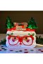 Christmas Themed Sparkling Pine Tree Party Glasses – Sparkling Pine Tree Christmas Party Glasses - 2