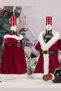 2 Christmas-Themed Red Wine Bags |   Christmas Dress Bottle Cover & Skirt Wine Bottle Decoration Set - 5
