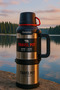 Camping Mountain Fishing Trekking Picnic Large Size Thermos 4 Liter Steel 48 Hours Hot Cold Preservation - 6
