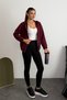 Premium Modal Fabric Full Zipper Women's Cardigan 3136 - 3