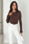 Women's Finger-Looped Long Sleeve Blouse – Fitted & Unlined