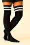 3 Pairs of Cotton Blend Over-The-Knee Socks - 4