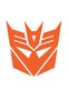 Transformers sticker, 12cm, orange