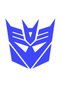 Transformers sticker, 12cm, blue