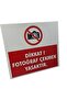 Warning Sign - Taking Photos Prohibited - 29 cm × 32 cm Foil Printing on Decorative Board Warning Sign 5 mm - 4