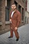 Lower Upper Set Velvet Men's Tracksuit Set Shirt Elastic Waist Lower Tracksuit Comfortable Fit