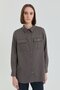Denim Look Tunic with Pocket Detail Smoked - 2