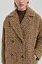 Double-Breasted Short Coat Light Brown - 2