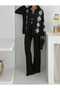 Oversized Baklava Detailed Knitwear Bottom-Top Set Aw25Au0037 - 8