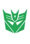 Sticker Transformers, 12cm, verde