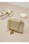 Gold Gold Color Crystal Stone Women's Evening Dress Bag Wedding Engagement Graduation - 6