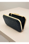Black Color Crystal Stone Women's Evening Dress Bag - 4