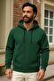 Men's Winter Green Oversized Long Cardigan Sweatshirt