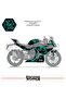 ملصق تغليف CFMOTO 450SR، طلاء واقي من البرق، طلاء للمحرك، طقم جاهز متوافق مع جميع السنوات - 2