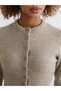 Crew Neck Women's Knitwear Cardigan - 3