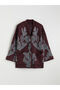 Seray New Season V-Neck Patterned Oversized Women's Knitwear Cardigan - 5