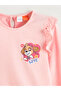 Pink Crew Neck Printed Girl's T-Shirt - 3
