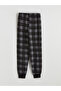 Crew Neck Plaid Boys' Pajamas - 7