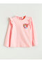 Pink Crew Neck Printed Girl's T-Shirt - 2