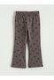 Özmarka New Season Elastic Waist Bow Printed Girls' Flared Tights - 2