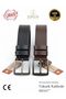 Dual Leather Classic Set – 100% Genuine Leather Luxury 2-Piece Men's Belt Set 120 cm - 4