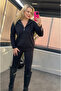 Black Zippered Bearded Sweater - 6