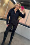 Black Zippered Bearded Sweater - 2