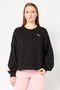 Women Sportswear Fit Long Sleeve Training Sweatshirt, Black
