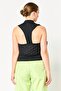 Women Standard Fit Sleeveless Running Vest Jacket, Black - 3