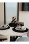 6-Piece Lune Linen Ruffled Round Placemat / American Service - 4
