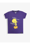 Graphic Print Round Neck Fashion T-shirt