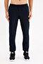 Elastic Waist Comfortable Fit Straight Leg Sports Sweatpants with Side Pockets