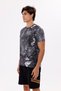 Modern Print Detailed Lightweight Jersey Fabric Comfortable Fit Crew Neck T-Shirt - 3