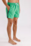 Logo Striped Detail Zippered Pocket Drawstring Elastic Waist Quick Dry Matte Surface Short Leg Sea Shoes - 4