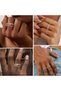 Stackable Rings, Non-Tarnish stainless steel خاتم for Women/Men, Mixed Metal Multi Stackable Ring Se - 3